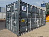 Contenedor Usado de 20 pies con Apertura Lateral gris